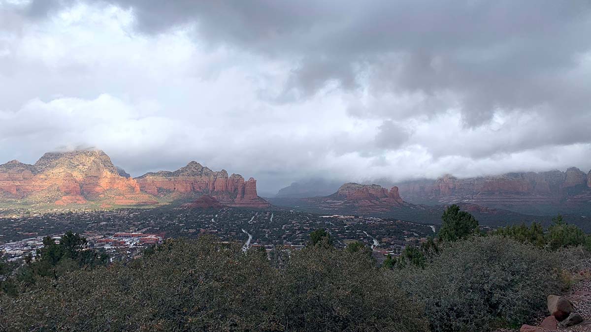 Storm clouds rolling over Cottonwood, AZ during arizona's monsoon season—highlighting the need for strong, weather-resistant roofing