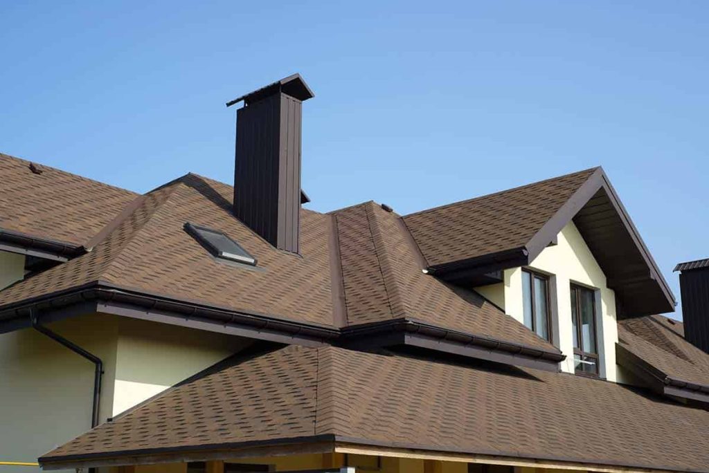 Example of a metal shingle roof