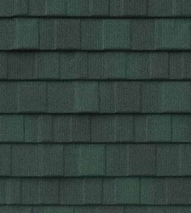 Woodland Green Colored Metal Shingle