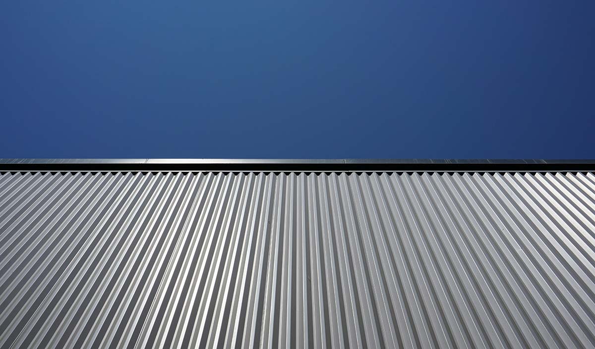 An example of one of the many metal roofing types